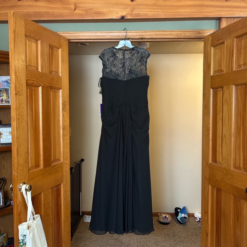 JJs House Black Lace Maxi Dress